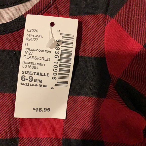 Red & Black Buffalo Plaid Dress Baby Girl - Picture 4 of 4